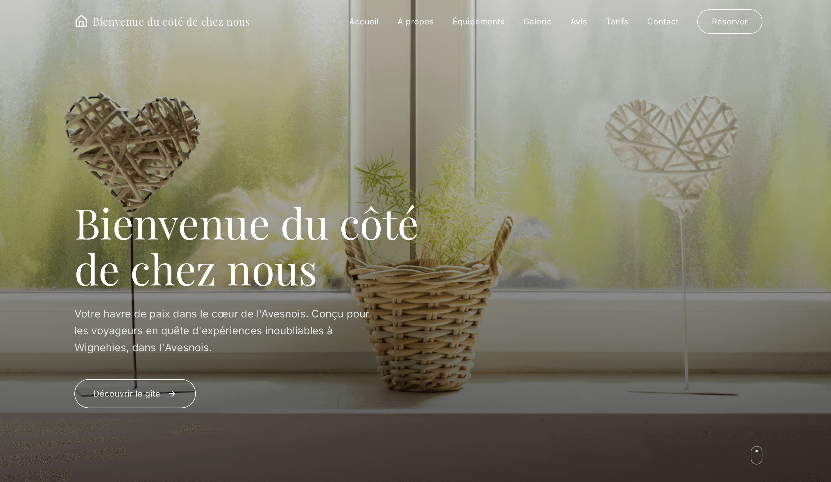 Aperçu du site Bienvenue du côté de chez nous