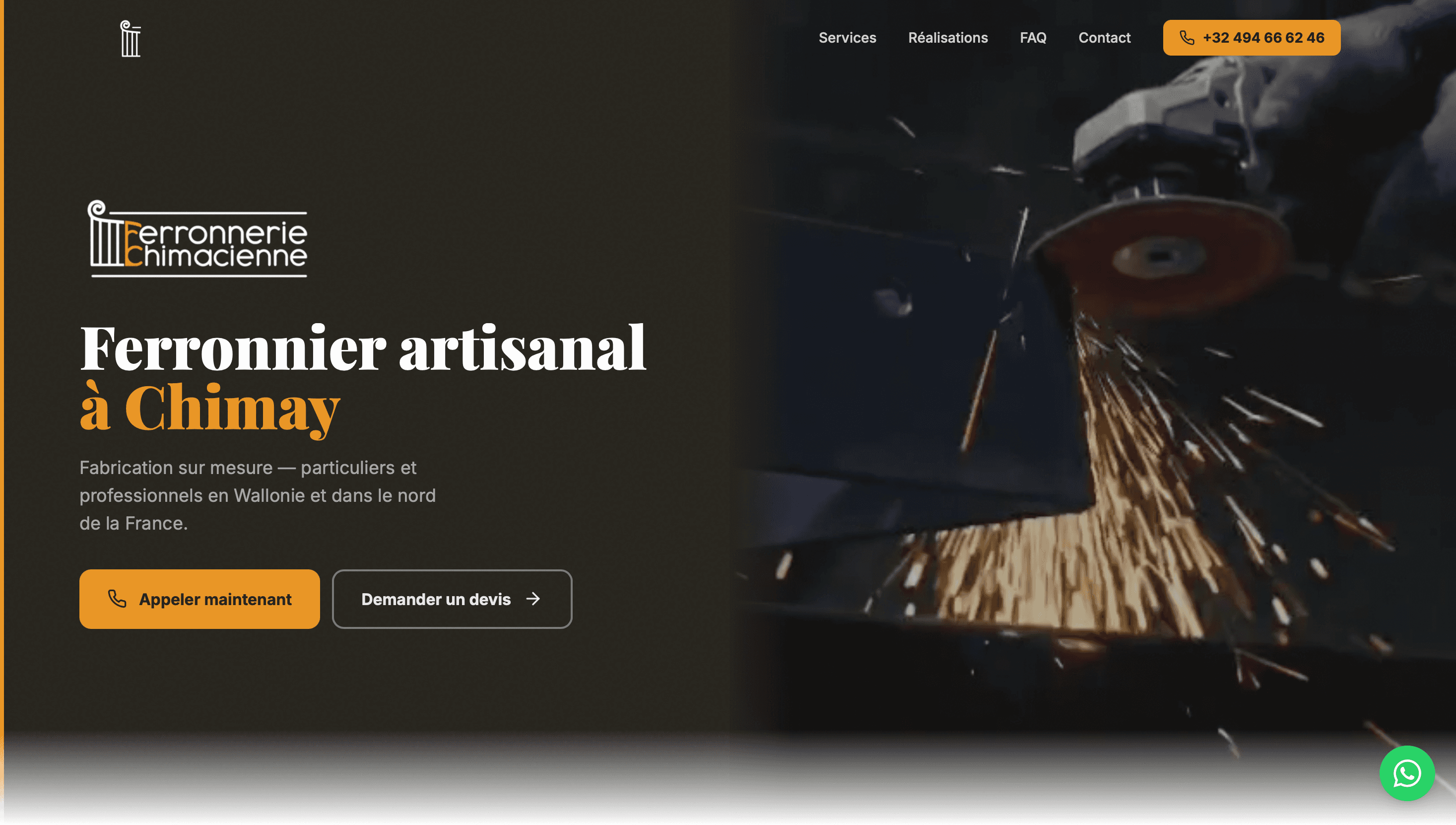 Aperçu du site Ferronnerie Chimacienne