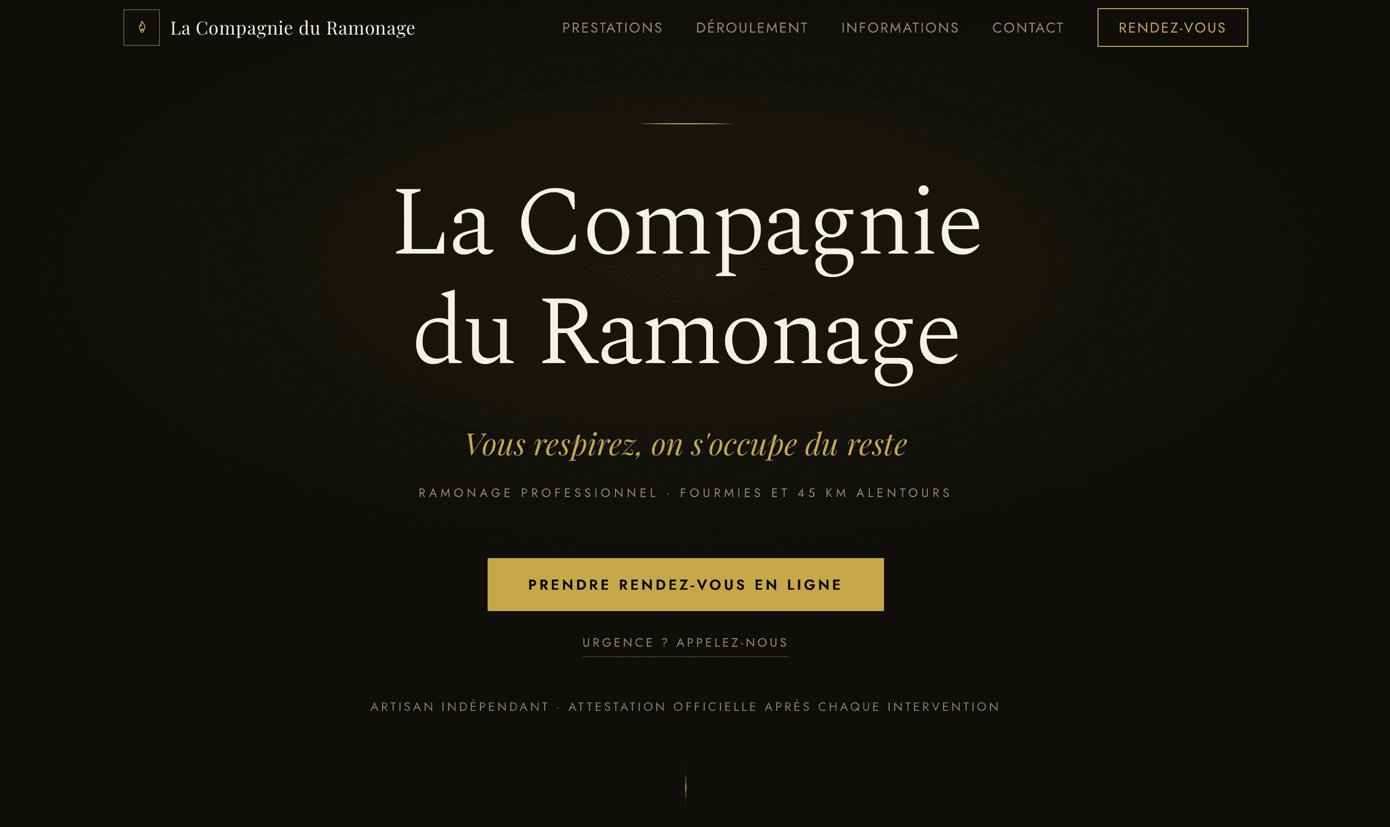 Aperçu du site La Compagnie du Ramonage