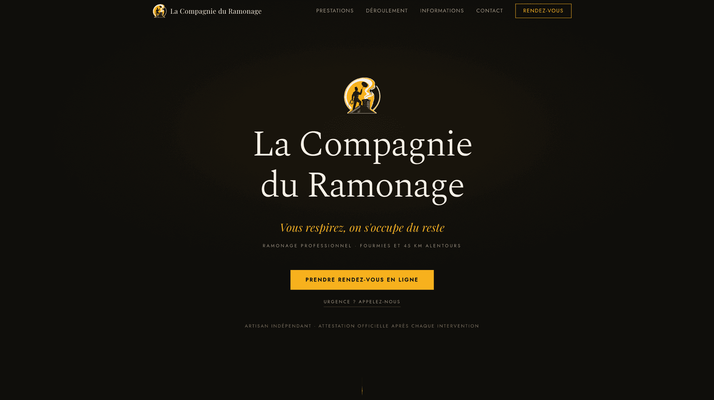Aperçu du site La Compagnie du Ramonage